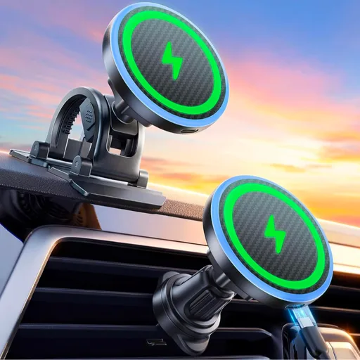 Estbuc 2-in-1 15W MagSafe Car Mount Charger