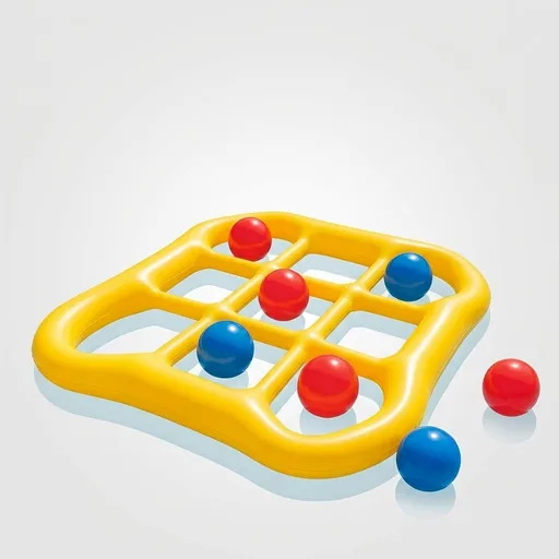 Pool Toy Set for Kids, Tic-Tac-Toe Pool Floats Fun Toy Kit for Adults Teens, Water Fun Pool Game Accessories for Outdoor Party, Summer Pool Inflatables Stuff