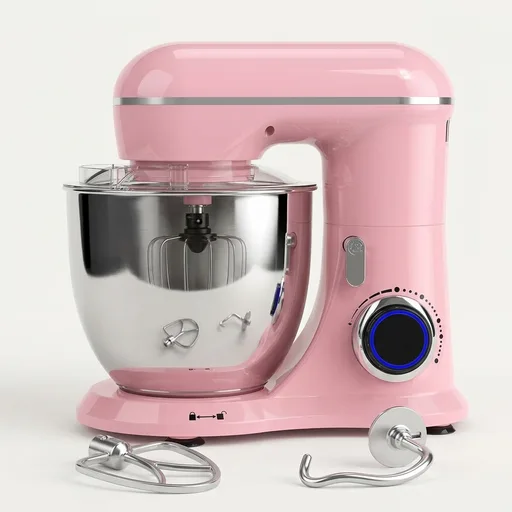CEBORY 3-IN-1 Electric Stand Mixer, 6.5QT Bowl 660W 10-Speed Kitchen Mixer, Household Food Mixers include Dough Hook, Beater and Whisk, Bread Cake Mixer for Baking and Most Home Cooks, Pink