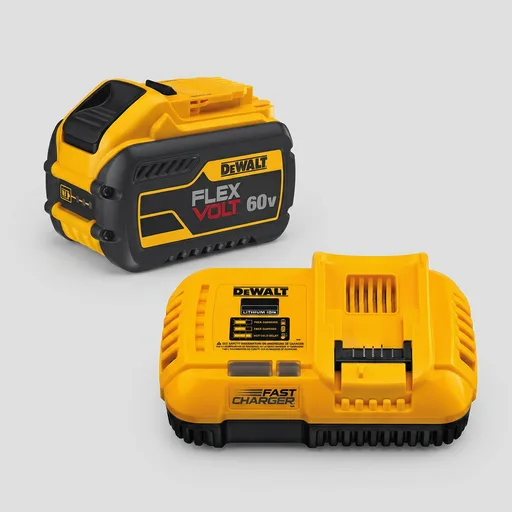 DEWALT 60V MAX* FLEXVOLT Lithium Battery with Charger, 9-Ah (DCB118X1)