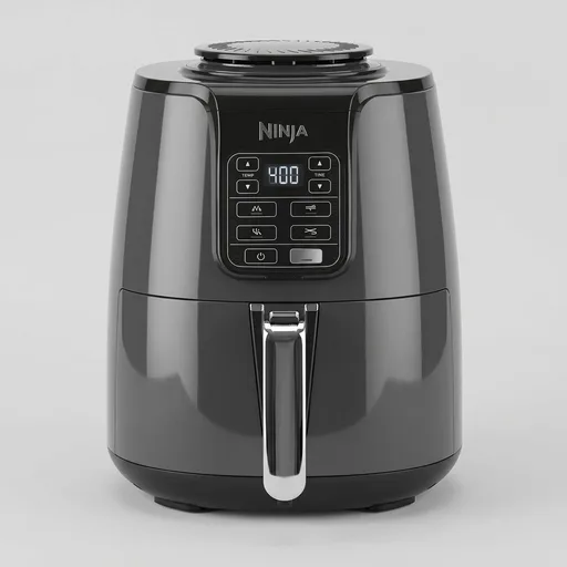 Ninja Air Fryer, 4 QT Capacity, 4 in 1 Roast, Crisp, Reheats and Dehydrates, Dishwasher Safe Parts, 105 F to 400 F, 1550 Watt, Grey, 1 Count