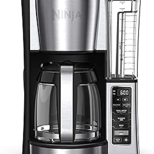Ninja Fresh Brew Coffee Maker, 12 Cup Glass Carafe, Stainless Steel, CE251