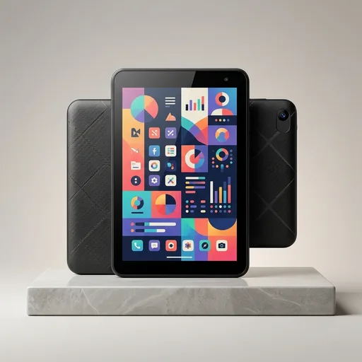 VASOUN 7 inch Tablet Android 15, 8GB(3GB+5GB Expand) RAM 32GB ROM 512GB Expand, 5-Core Processor, Ultra-Portable, 5G WiFi 6, Dual Camera, Kids & Travel Tablet PC (Black)
