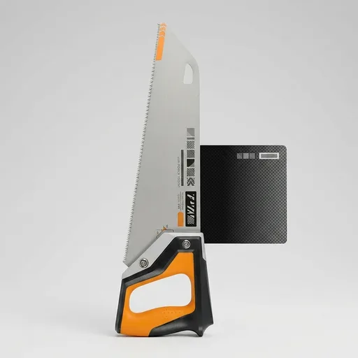 Fiskars Pro Power Tooth Universal Hand Saw - 15" Blade and Safety Sheath - Carpenter Saw - Construction Tools - Orange/Black