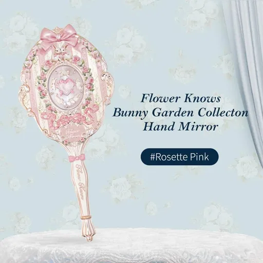 Flower Knows Bunny Garden Hand Mirror
