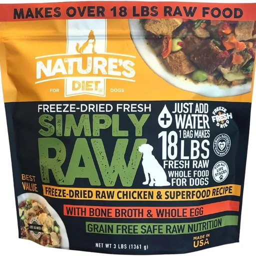 Nature's Diet Simply Raw® Freeze-Dried Raw Whole Food Meal