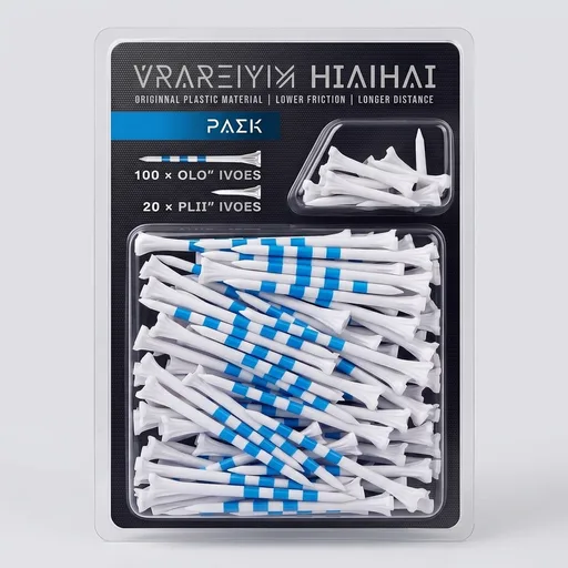 CHAMPKEY Advanced 5-Prong Plastic Golf Tees