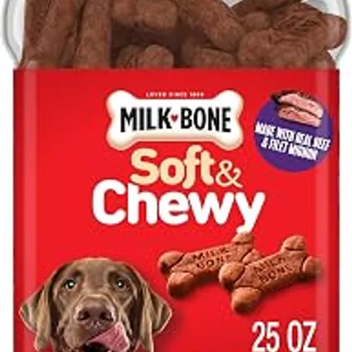 Milk-Bone Soft & Chewy Dog Treats, 25 Oz. Canister