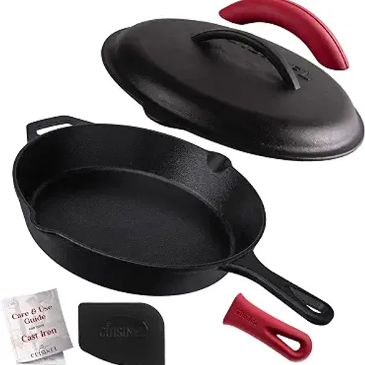 Cuisinel Cast Iron Skillet with Lid