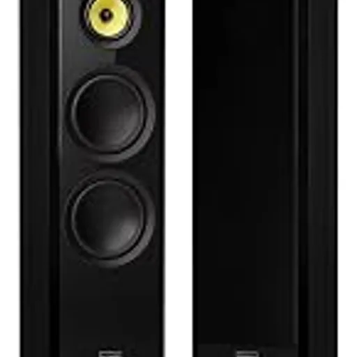 FluanceSignature HiFi 3-Way Floorstanding Tower Speakers with Dual 8" Woofers for 2-Channel Stereo Listening or Home Theater System - Black Ash/Pair (HFF)