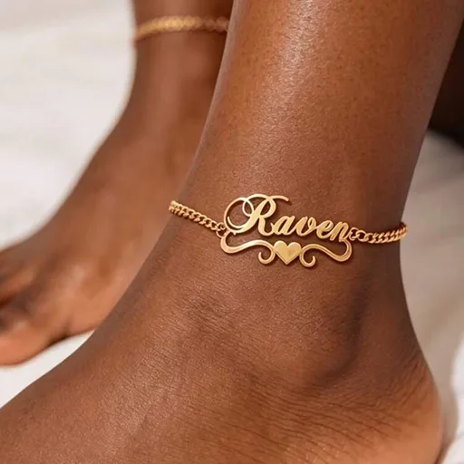 18k Gold Custom Name Bracelet Personalized Customized Jewelry Gifts