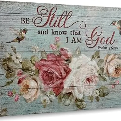 Be Still and Know That I Am God Canvas Wall Art