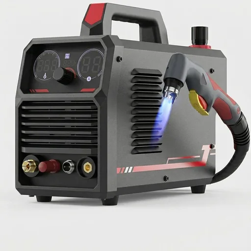 YESWELDER 55 Amp Plasma Cutter Non-High Frequency, Large LED Digital Display Non-Touch Pilot Arc, Digital DC Inverter 110/220V Dual Voltage Plasma Cutting Machine CUT-55DS PRO