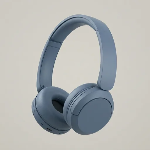 Sony WH-CH520 Wireless Headphones Bluetooth On-Ear Headset with Microphone and up to 50 Hours Battery Life with Quick Charging, Blue