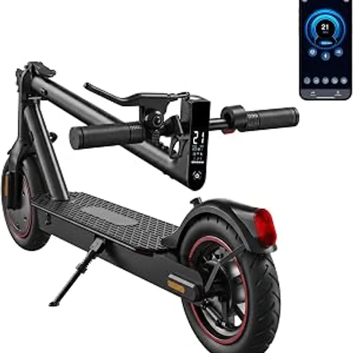 Electric Scooter Adults, 1000W/500W Motor, 28/21 Miles Max Range, 10''/8.5" Tires All Terrain, 25/21 MPH Top Speed, Lightweight Commuting E Scooter, Foldable fo