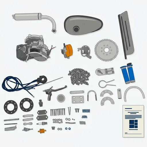 100CC 2 Stroke Bike Motor Kit