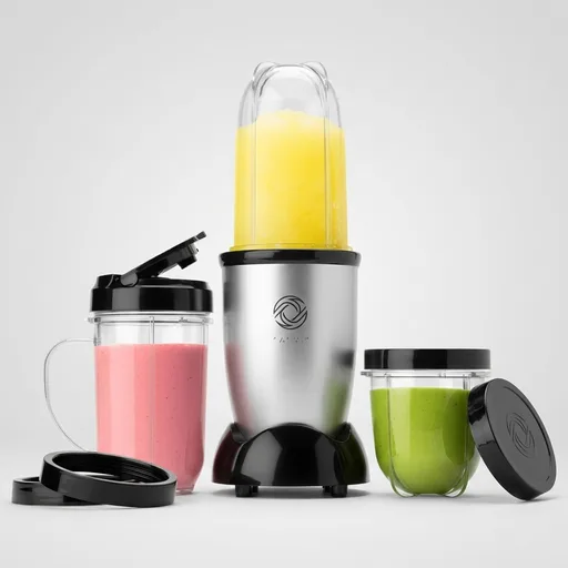 Magic Bullet Blender, Small, Silver, 11 Piece Set