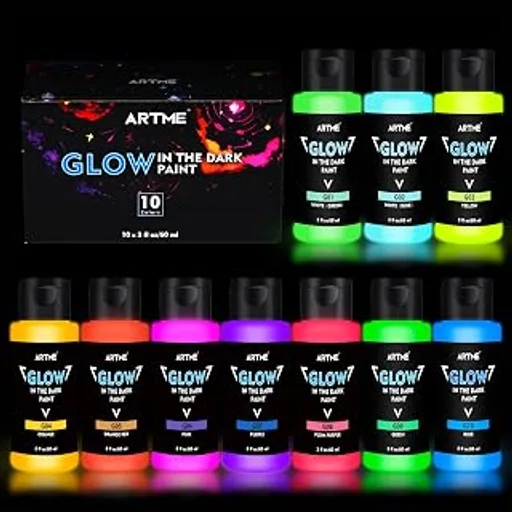 Colorful death Glow in the Dark Paint Set