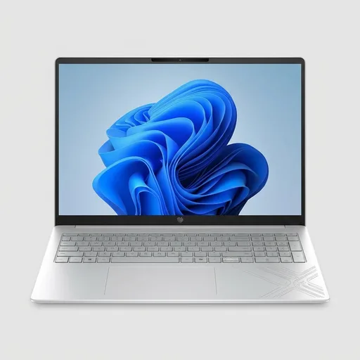 HP OmniBook 3 16 inch Laptop PC, 2K Touchscreen, AMD Ryzen 5 40, 8 GB RAM, 512 GB SSD, AMD Radeon 610M GPU, Windows 11 Home, Glacier Silver, 16-by0499nr
