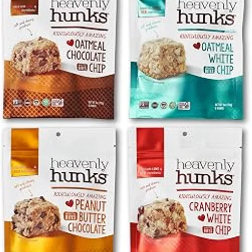 Heavenly HunksGluten-Free Vegan Oat Cookies, 4-Flavor Variety Pack, 6oz