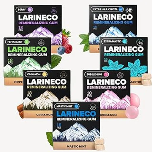 Larine co Remineralizing Gum, Sugar Free Hydroxyapatite and Xylitol Gum