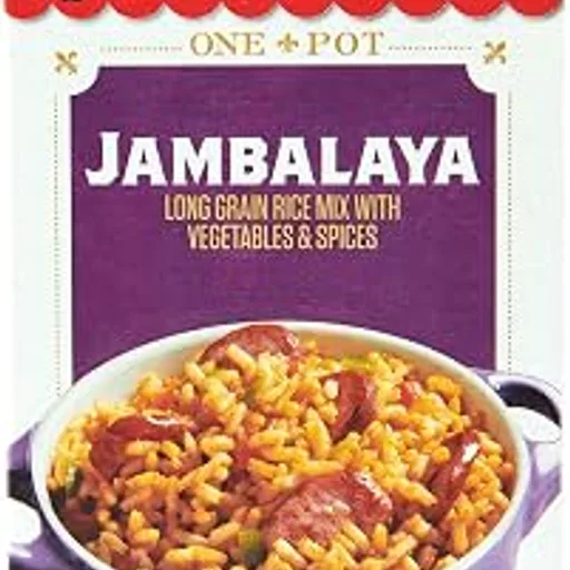Zatarain'sRice Mix, Jambalaya, Long Grain Rice with Onions, Bell Peppers, Garlic, Paprika, and Red Peppers, Just Add Meat for Easy-Prep, New Orleans Style Rice