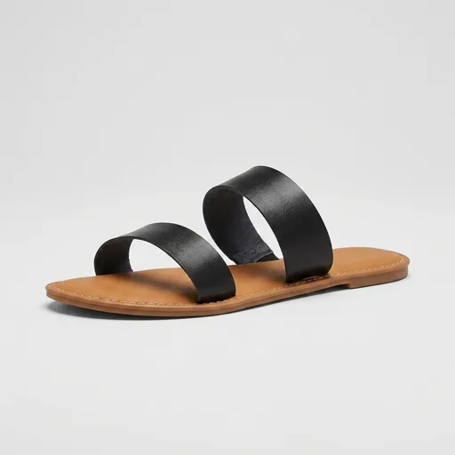 Amazon Essentials Women's Two Band Slip On Open Toe Fashion Slide Sandal