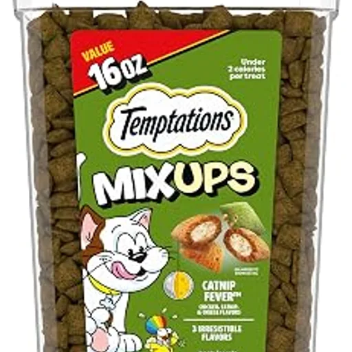Temptations MixUps Crunchy and Soft Cat Treats, Catnip Fever, 16 oz