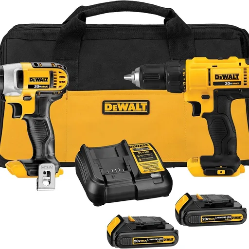 DEWALT DCK240C2 20V MAX Cordless Drill and Impact Driver Combo Kit