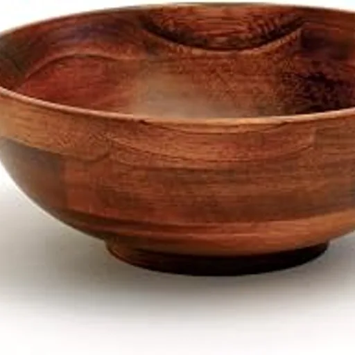 Lipper International Rubberwood Footed Bowl