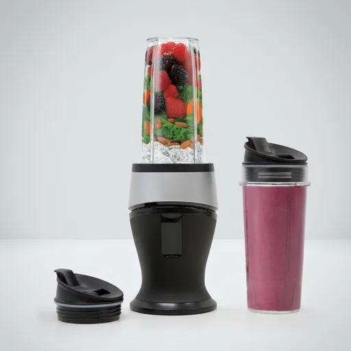Ninja Fit Compact Personal Blender | For Smoothies, Shakes & Frozen Drinks | (2) 16-oz. To-Go Cups with Spout Lids | 700-Watt Countertop | Black | QB3001SS