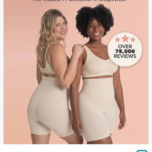 SHAPERMINT High-Waisted Shapewear Tummy Control Shorts
