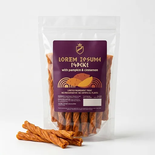 Pack Approved Sweet Potato Sticks for Dogs with Pumpkin & Cinnamon