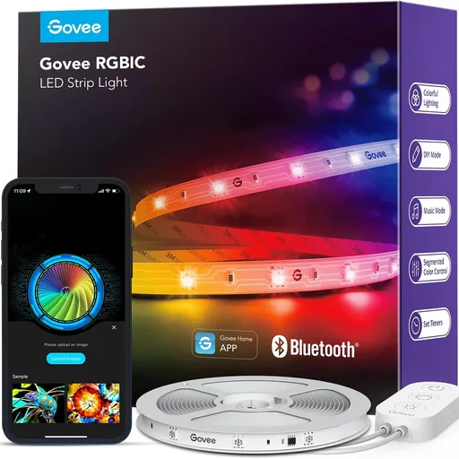 Govee 16.4ft RGBIC LED Strip Lights, LED Lights for Bedroom, APP Control
