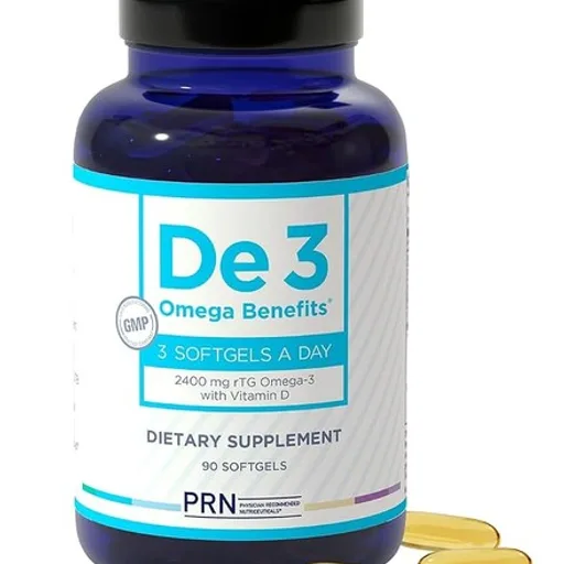 De3 Occasional Eye Dryness rTG Omega 3 Supplement, 90 Count, 30-Day Supply | Fish Oil Omega 3 Supplements for Hydrated Eyes, 1680 mg EPA, 560 mg DHA & Vitamin D3 for Soothing Tears & Eye Health