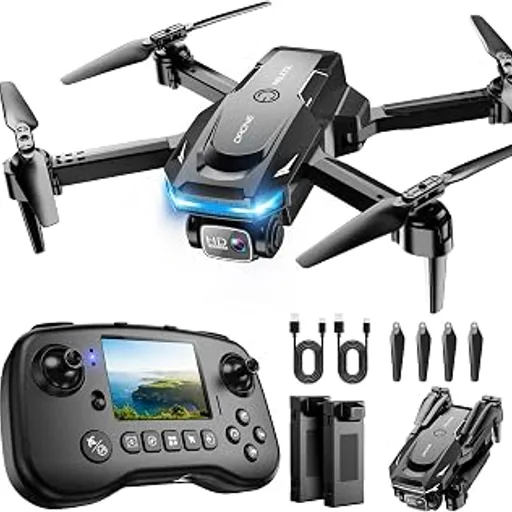 Drone with Camera and Built-in Screen Controller