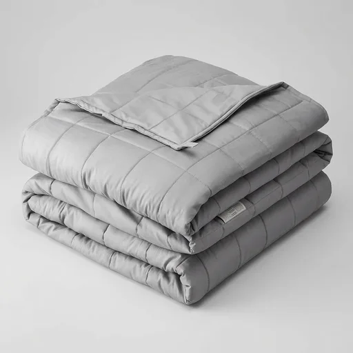Bare Home Cotton Weighted Blanket (Light Grey, 48"x72" 15lbs)