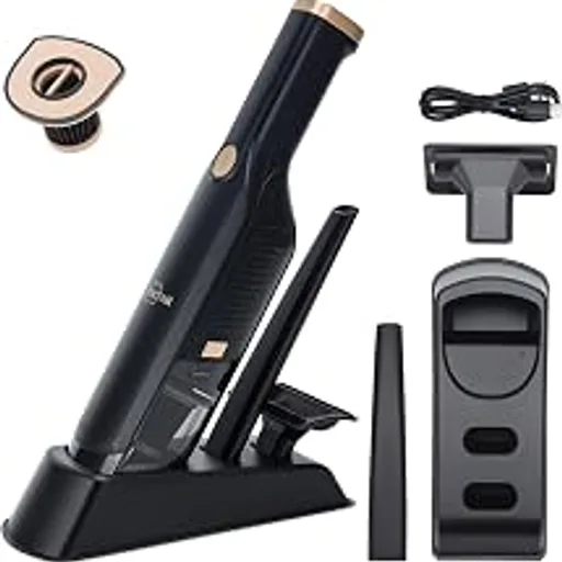 Handheld Vacuum Cordless,15KPA Vacuum with Storage Dock,Black
