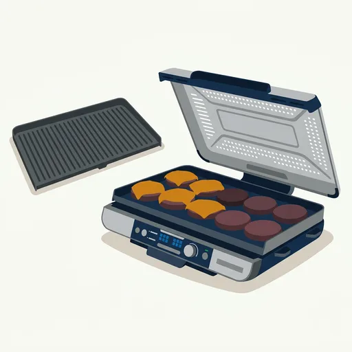 Ninja® Sizzle™ Pro XL 20'' Indoor Griddle & Grill, Silver, GX101