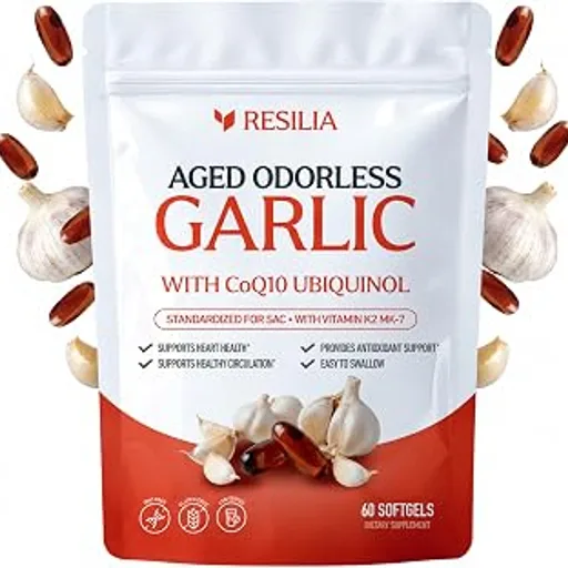 Resilia Odorless Aged Garlic Softgels (60 Count)
