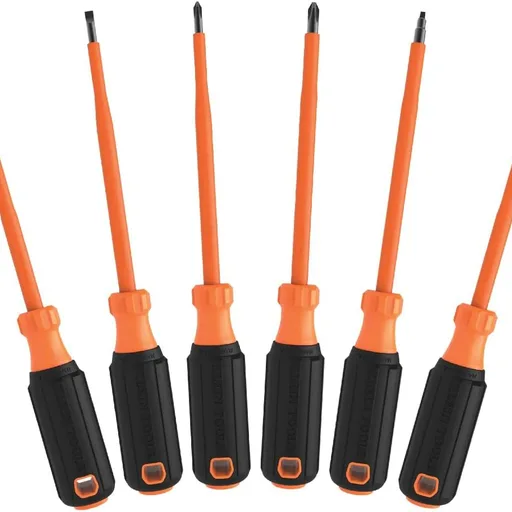 Klein Tools 85076INS 1000V Insulated Screwdriver Set, 6-Piece
