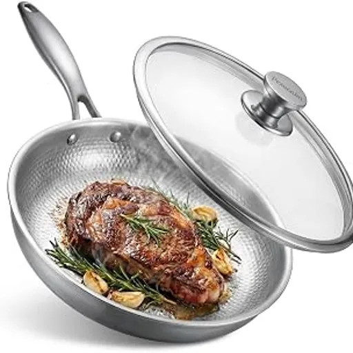 11.8" Titanium Frying Pan with Lid