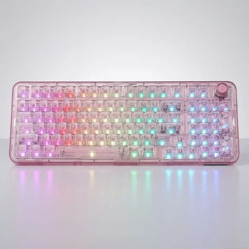 YUNZII X98 Clear Wireless Mechanical Keyboard with Knob
