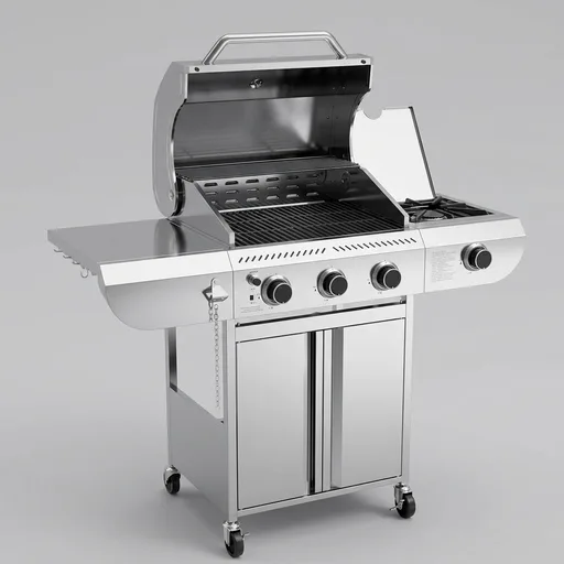 3-Burner Propane Gas Grill with Side Burner