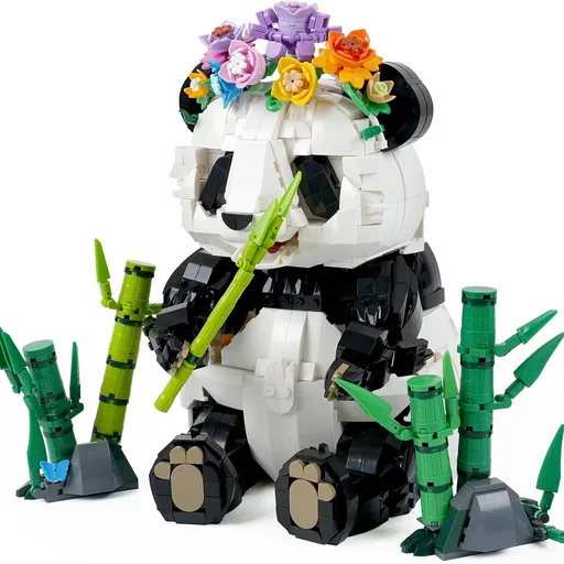 Panda Bamboo Forest Building Blocks Set
