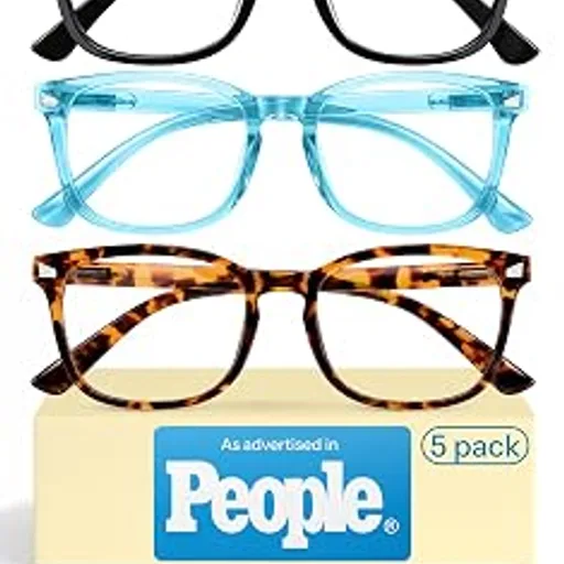 CCVOO Reading Glasses for Women with Blue Light Filter