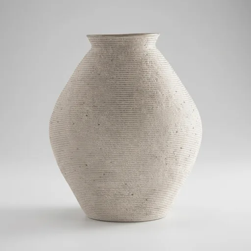 Signature Design by Ashley Hannela 12" Modern Distressed Polyresin Vase, Antique Tan