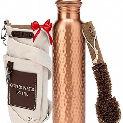 CLEO HOME Copper Water Bottle