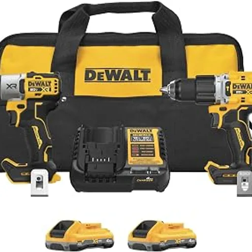 DEWALT 20V MAX XR Impact Driver and Hammer Drill Combo Kit (DCK250QQ2)