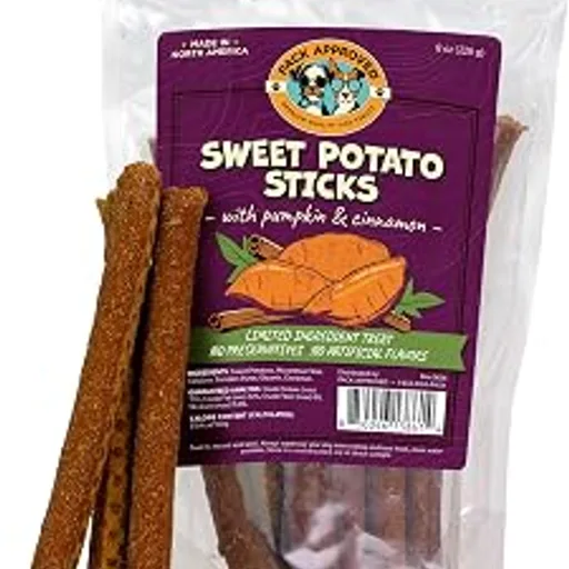 Pack Approved Sweet Potato Sticks for Dogs with Pumpkin & Cinnamon